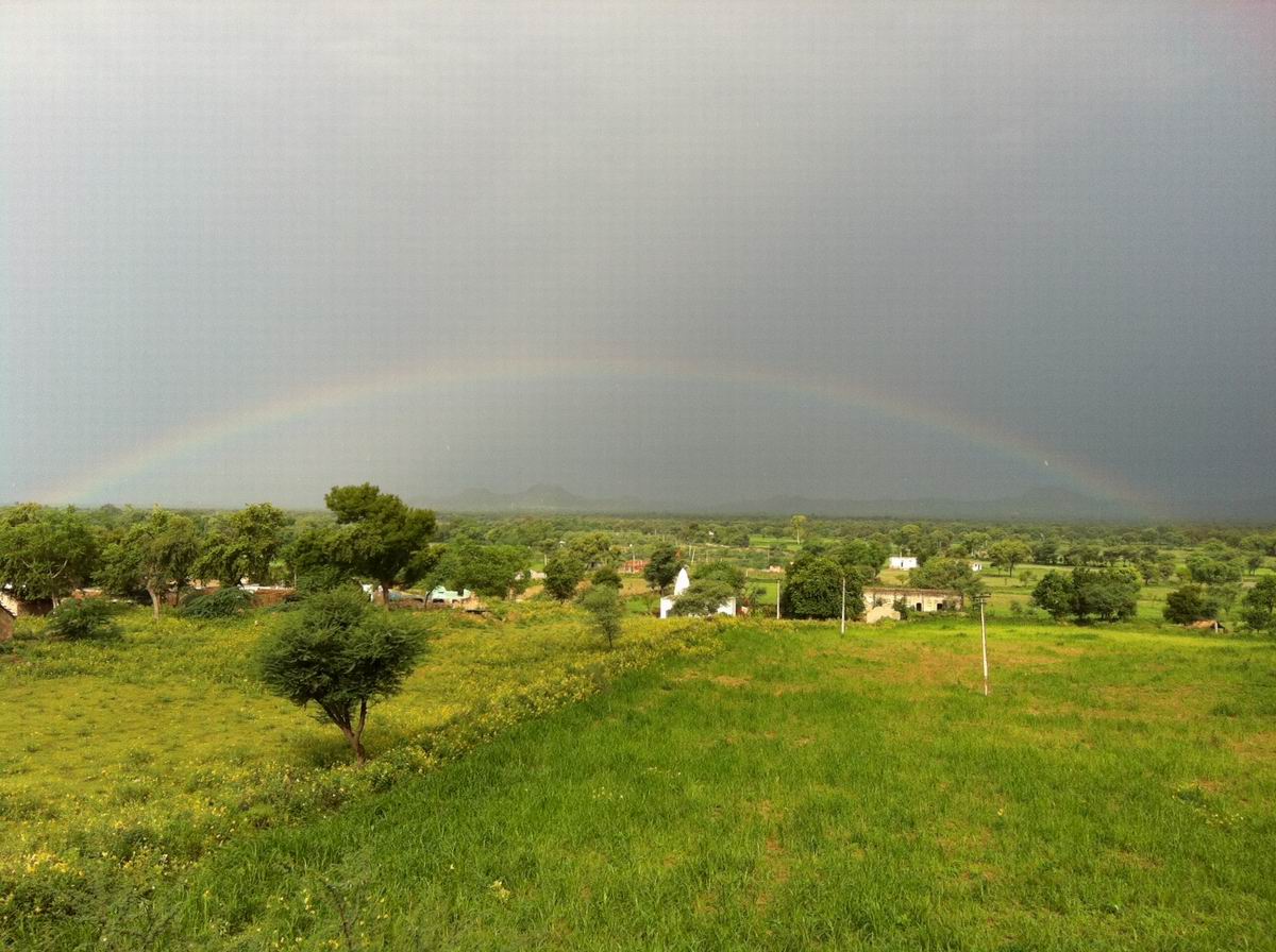 Rainbow in Kailash Ashram