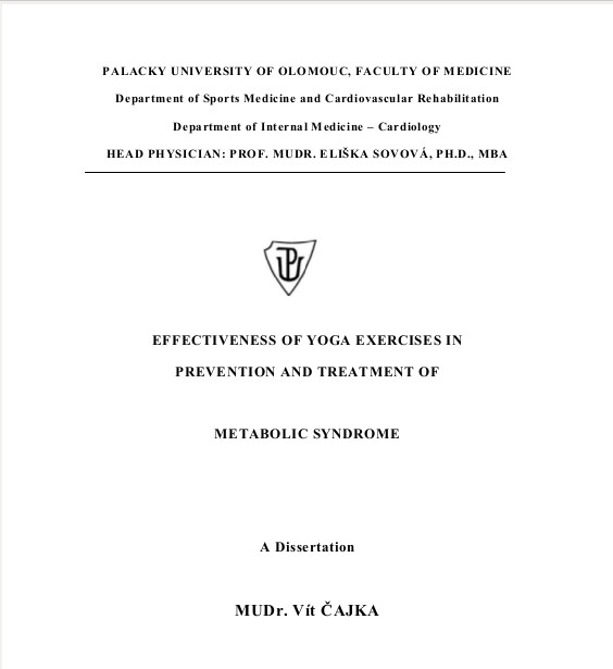 Effectiveness of yoga exercises in prevention and treatment of metabolic syndrome.