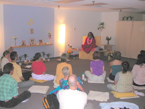 Satsang in the new ashram in Vancouver