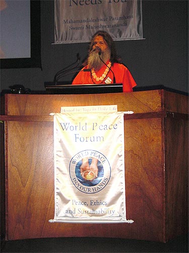 Swamiji at the Forum