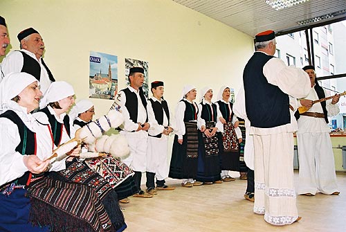 Multicultural performance at the opening ceremony