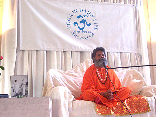 Lecture in new ashram