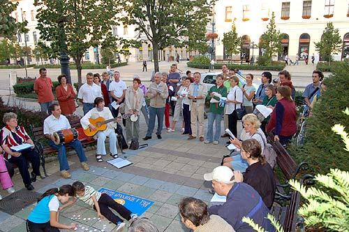 Debrecen peace candles