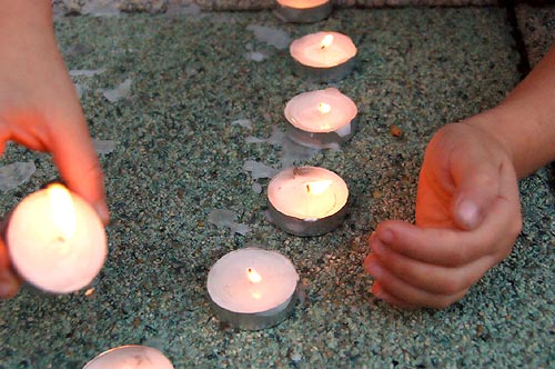 Debrecen peace candles