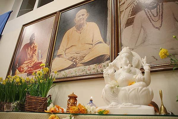 Inauguration of the new yoga centre in Ljubljana - a statue of Ganesha, representing wisdom and prosperity