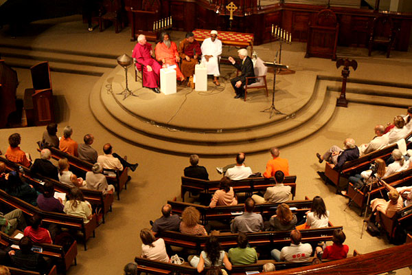 Sharing the Wisdom of Religious Traditions: Bishop John Bayton – Anglican, Lama Choedak Rinpoche – Buddhist, Vishwaguru Mahamandaleshwar Paramhans Swami Maheshwarananda – Hindu, Sheik Isse Muse – Islam, Rev Francis McNab – Executive Minister Uniting Church