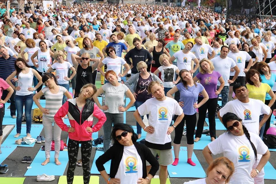 Celebrating International Yoga Day in Ukraine